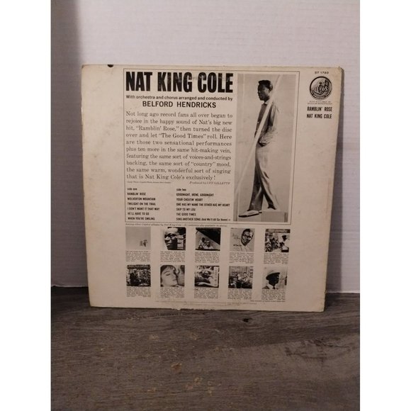 Nat King Cole Ramblin' Rose LP 1962 Capitol Records ST 1793 - Picture 4 of 4